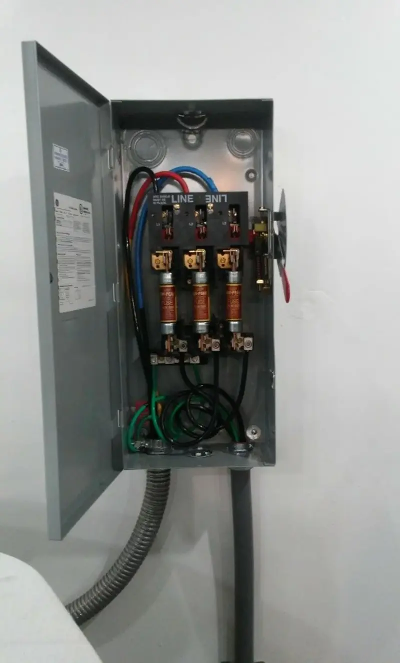 Three-phase disconnect switch installed for Electrical Wiring & Rewiring in Loxley